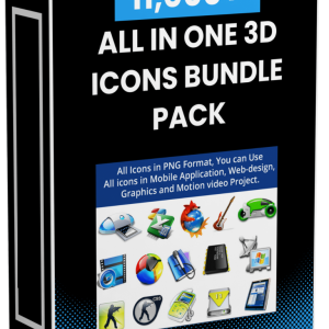 11000+ All In One 3D Icons Bundle