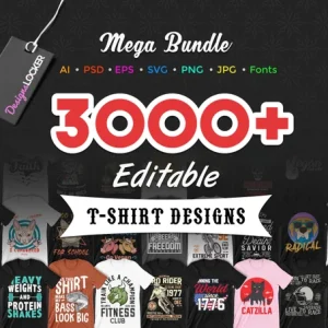 3000+ T-Shirt Designs Bundle