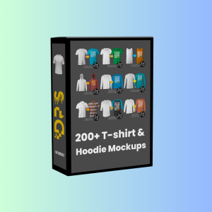 200+ T-Shirt & Hoodie Mockups Bundle